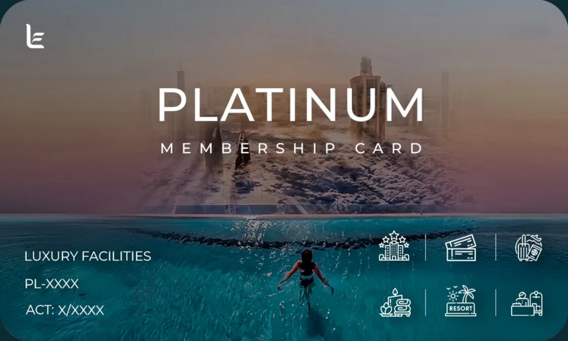Luxury Facilities Platinum membership card