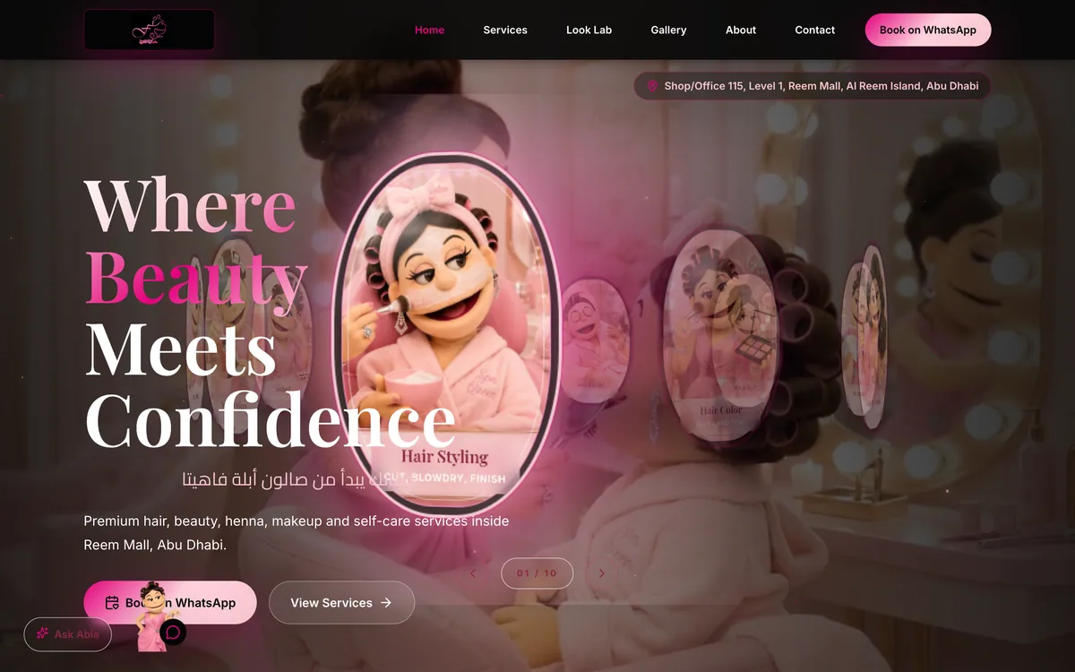 Abla Fahita Salon Site website
